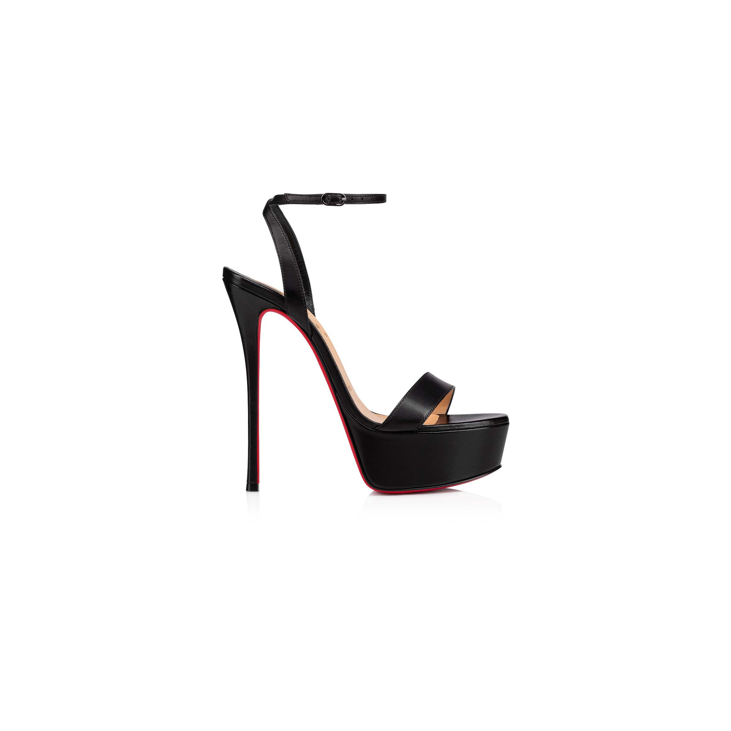 Ch**an louboutin loubi queen alta 150 mm sandals-nappa leather-black-women 3211198bk01